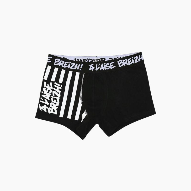 Boxer A l'Aise Breizh drapeau noir