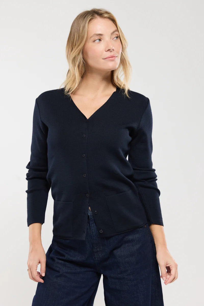 Cardigan-Locronan-en-laine-et-acrylique-rich-navy
