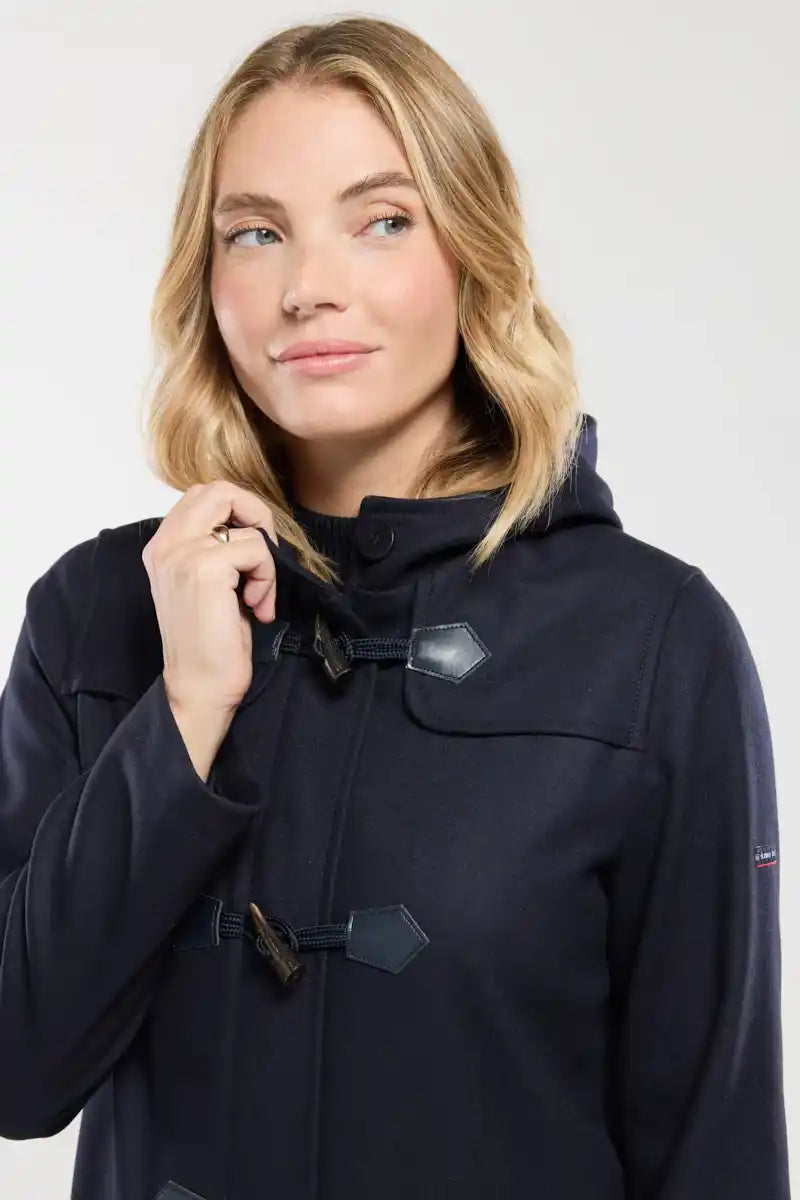 Duffle-Coat-Concarneau-drap-de-laine-melangee-face-1