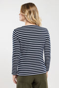 Mariniere-Lesconil-en-coton-epais-rich-navy-blanc-dos