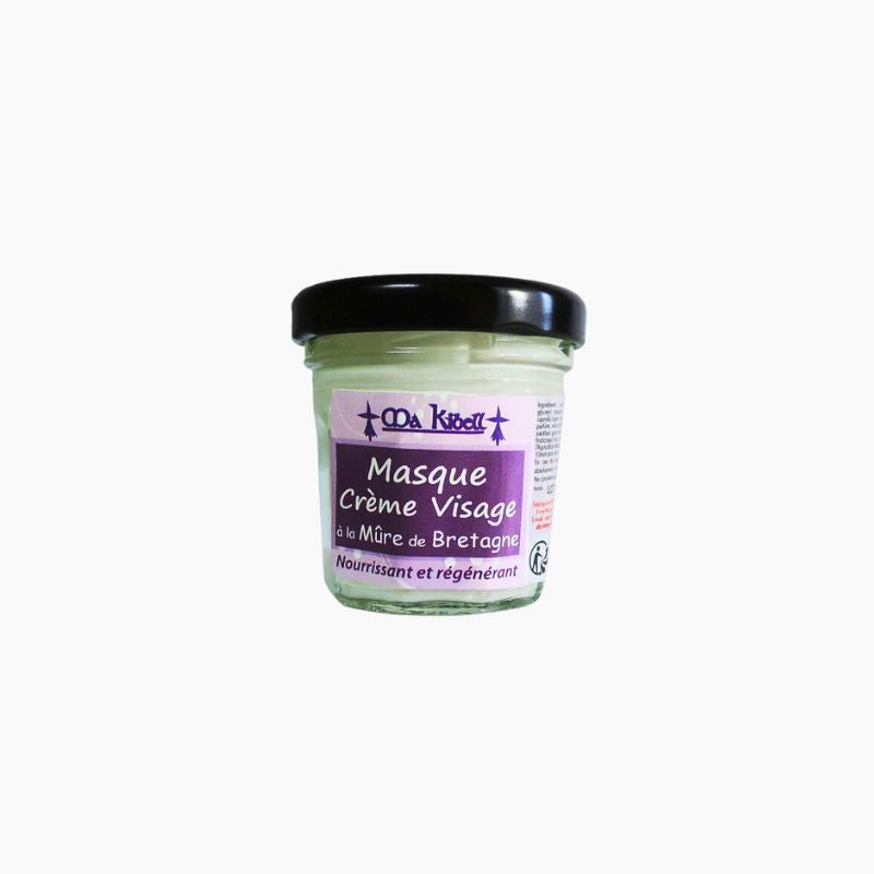 Mini Masque Crème Visage à la Mûre de Bretagne