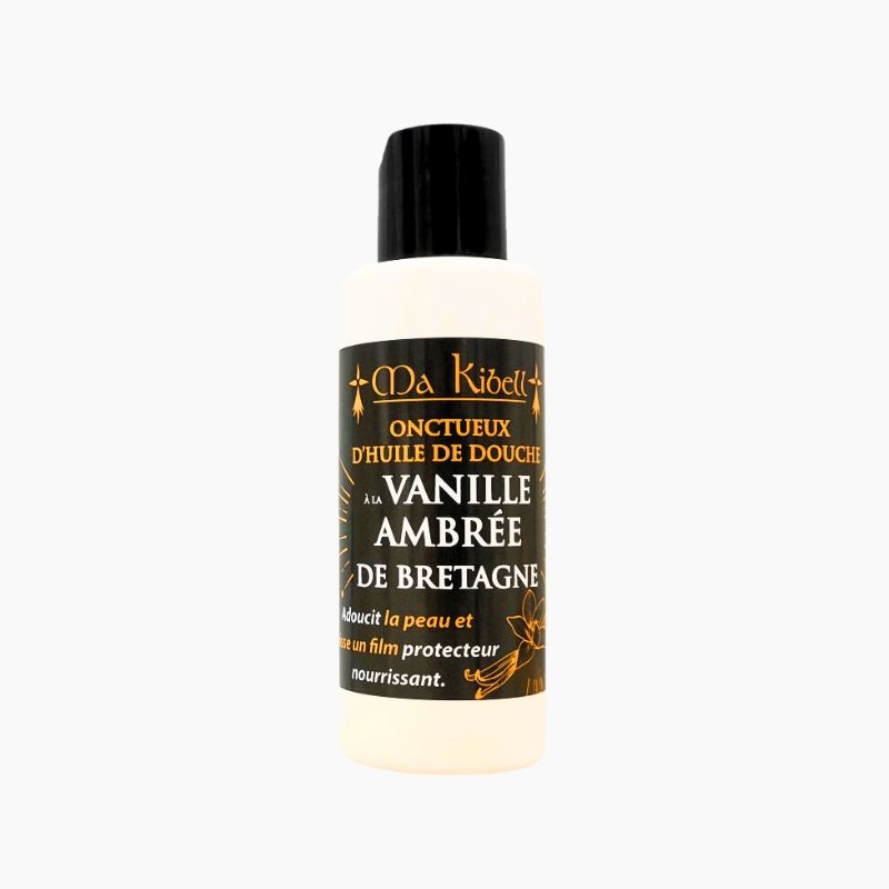 Onctueux d'Huile de Douche à la Vanille Ambrée de Bretagne