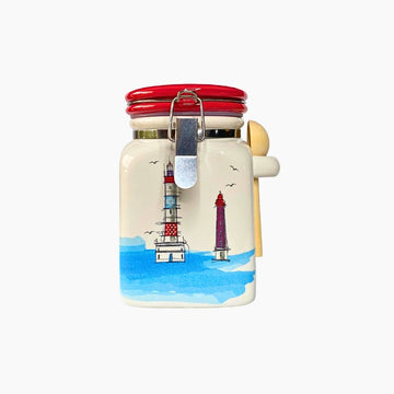 Pot à Sel Phare Breton avec Cuillère