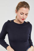 Pull-marin-Redon-en-laine-merinos-rich-navy-vue-proche
