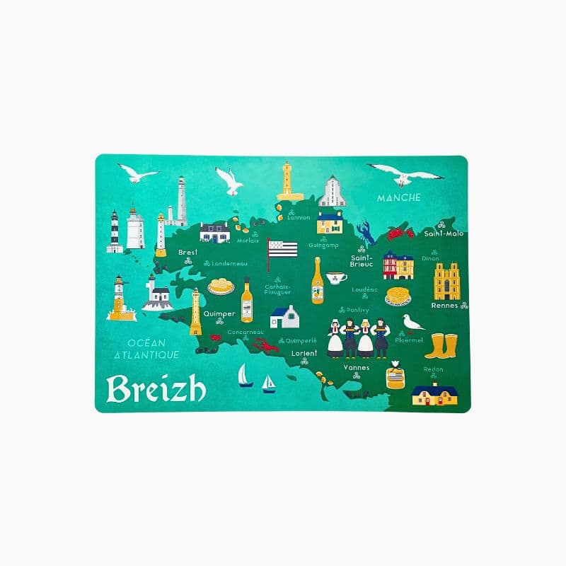 Set de Table Carte de Bretagne