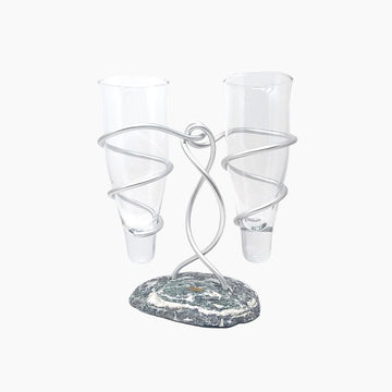 Verres à Bières Duo Galet Gris Blanc de Bretagne