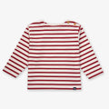 mariniere-enfant-en-coton-epais-crevette-ecru-rouge