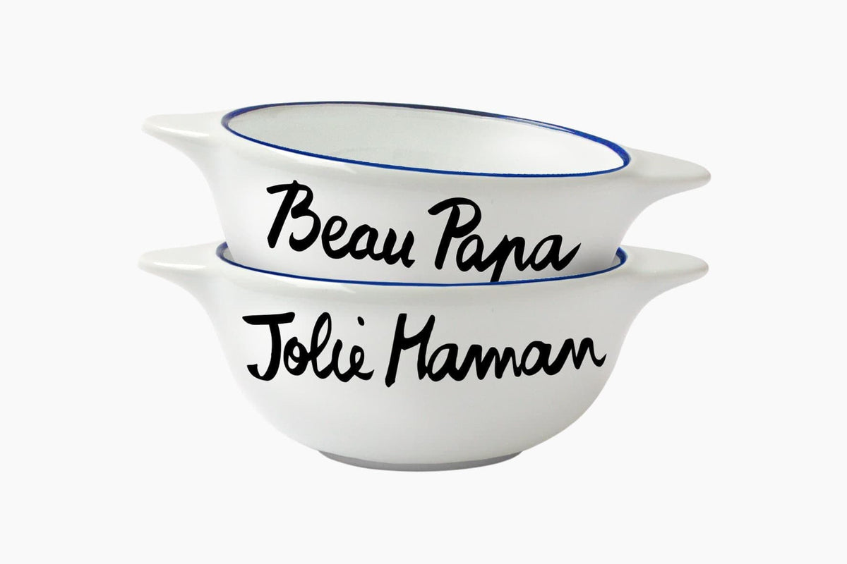 Bol Breton en Faïence - Jolie Maman et beau papa