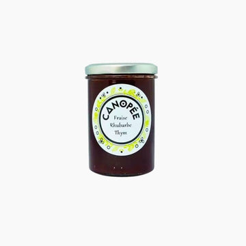 Confiture de Fraise, Rhubarbe et Thym Bio