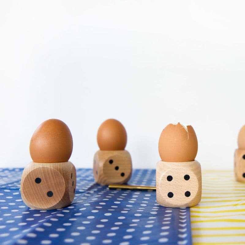 Coquetier Dé en situation 3
