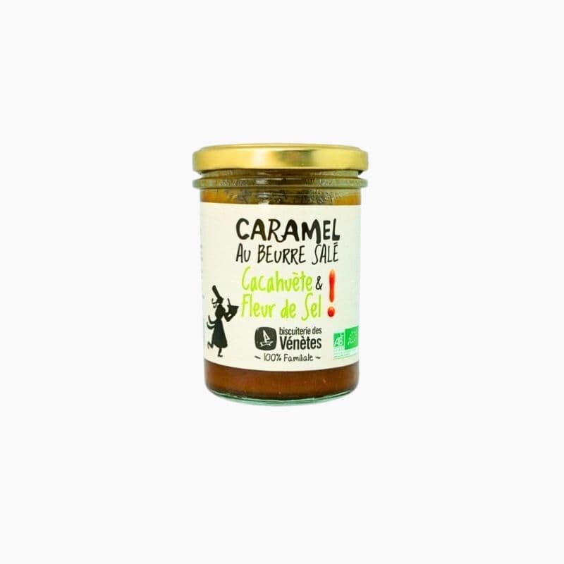 Crème de Caramel au Beurre Salé Bio - Cacahuète et Fleur de Sel